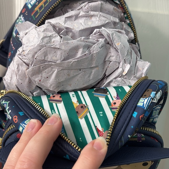 *NEW Disney Parks x Loungefly Dapper Dans on Main Street Mini Backpack - Picture 5 of 6